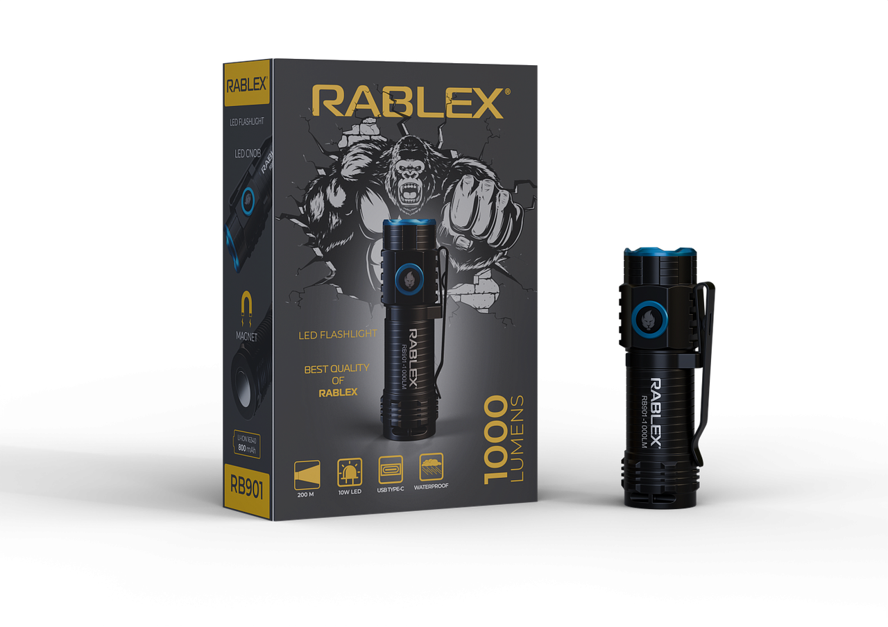 Ліхтарик ручний  RABLEX  RB  901