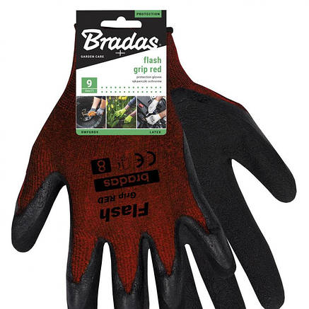 Рукавички захисні FLASH GRIP RED латекс, розмір 
6, RWFGRD6, фото 2