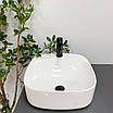Умивальник (раковина) VBI NARNI WHITE накладний, фото 5