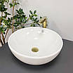 Умивальник (раковина) VBI BRUNICO S WHITE накладний, фото 3