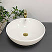 Умивальник (раковина) VBI BRUNICO S WHITE накладний, фото 4