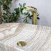 Умивальник (раковина) VBI RAVENNA TRAVERTINE GLOSSY накладний, фото 6