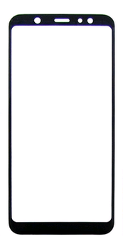 Скло корпусу Samsung A605 Galaxy A6+ 2018/ J805 Galaxy J8 Plus 2018 з OCA- плівкою, black (Original PRC)