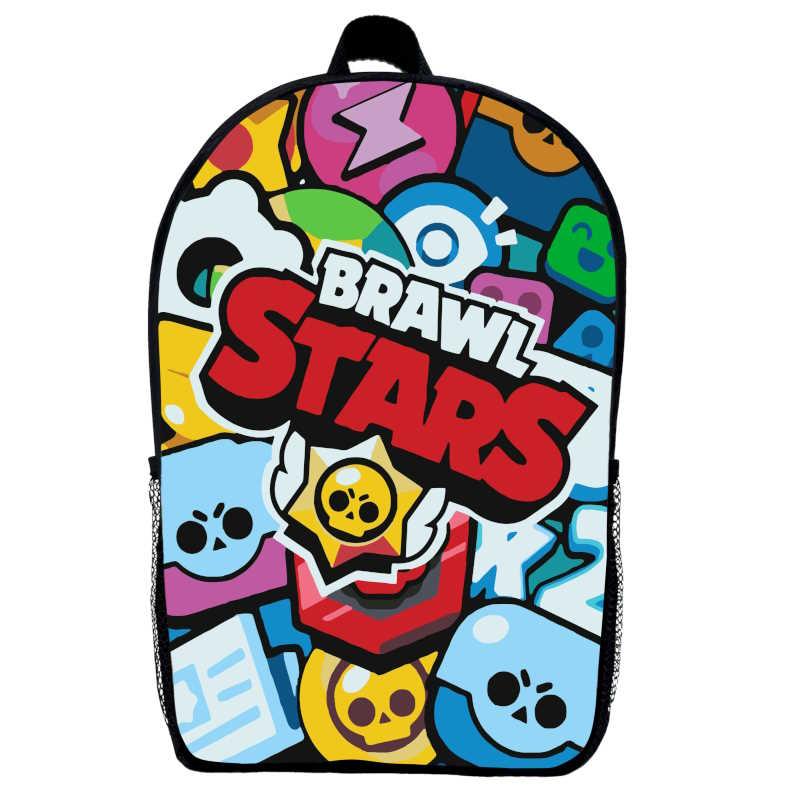 Рюкзак Бравл Старс (School Gear bag Brawl Stars 02) чорний, 39 х 27 х 14 см