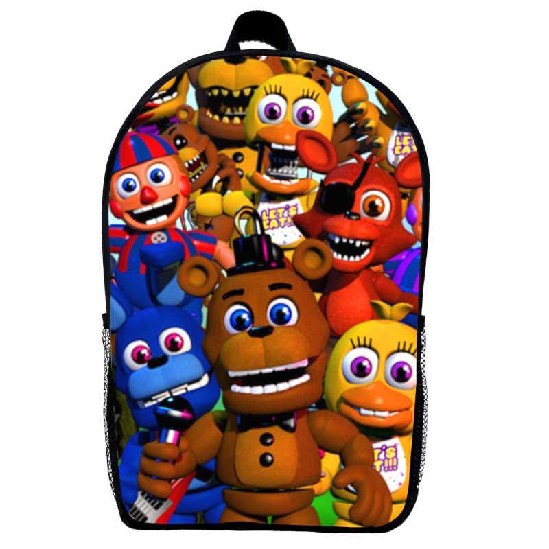 Рюкзак ФНАФ Аніматроніки 5 ночей з Фредді (School Gear bag FNAF 02) чорний, 39 х 27 х 14 см