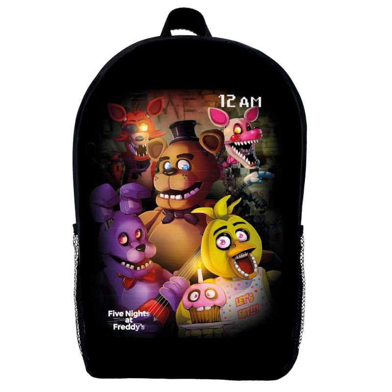 Рюкзак ФНАФ Аніматроніки 5 ночей з Фредді (School Gear bag FNAF 07) чорний, 39 х 27 х 14 см