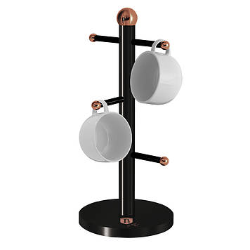 Підставка для 6 чашок із нержавіючої сталі Berlinger Haus BLACK ROSE Collection BH 1736