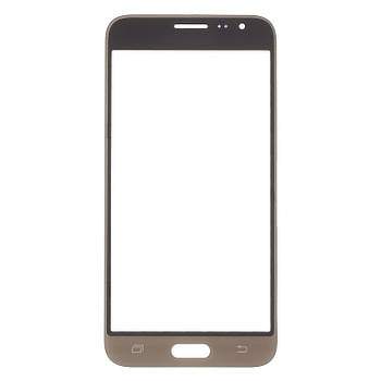 Скло корпусу Samsung J320 Galaxy J3 2016, з OCA- плівкою, gold (Original PRC)
