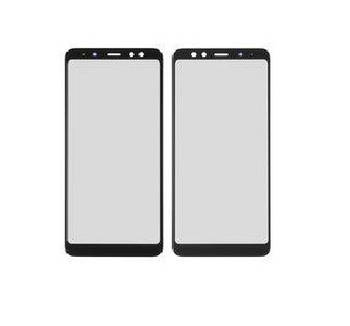 Скло корпусу Samsung A530 Galaxy A8 2018, з OCA- плівкою, black (Original PRC)