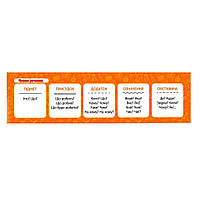 Картонна закладка-шпаргалка Члени речення 147920 для школярів 3-5 класів