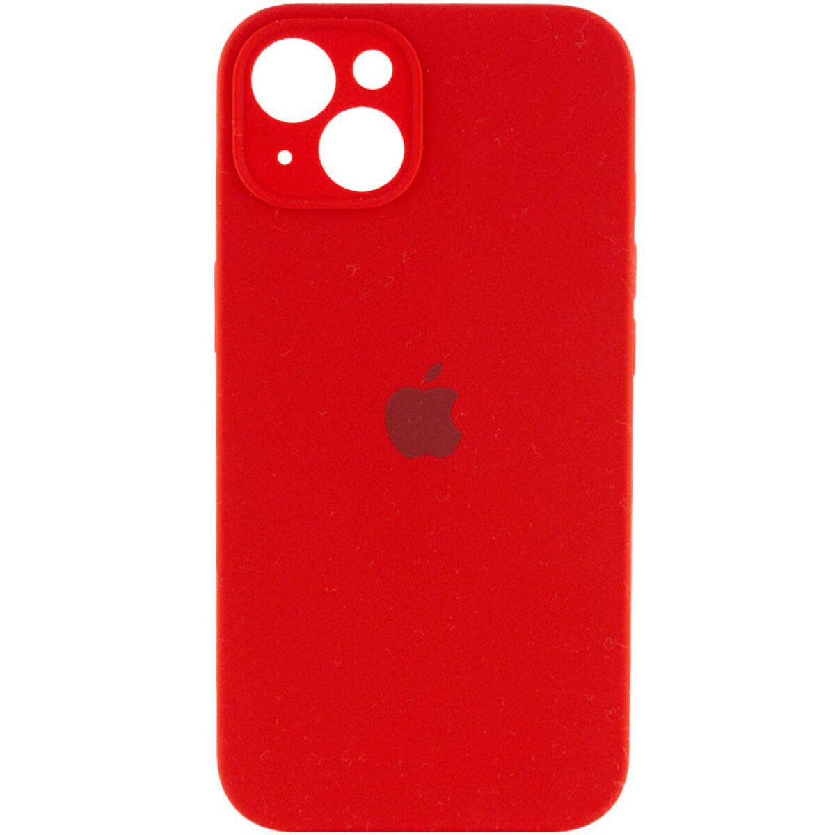 Чохол для смартфона Silicone Full Case AA Camera Protect for Apple iPhone 15 11, Red, фото 1