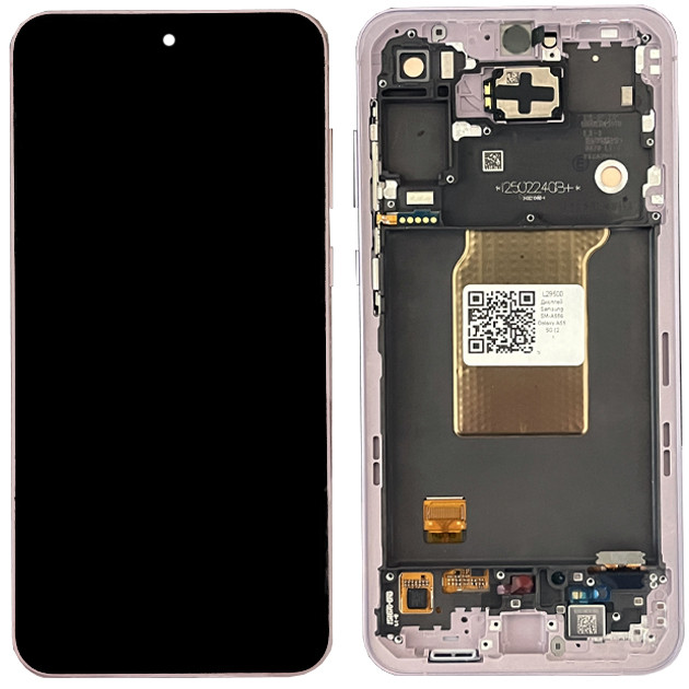 Дисплей Samsung SM-A556 Galaxy A55 5G (2024) у зборі із сенсором і рамкою Awesome Lilac service orig
