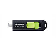 Flash Adata USB 3.2 Gen1 UC300 Type-C 128Gb Black/Green