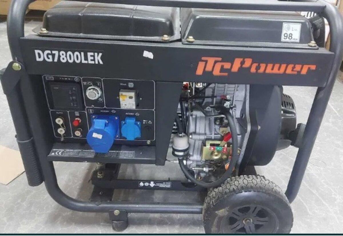 Генератор дизельний Б/в ITC Power DG7800LE(K) 6,0кВт 14л, фото 1