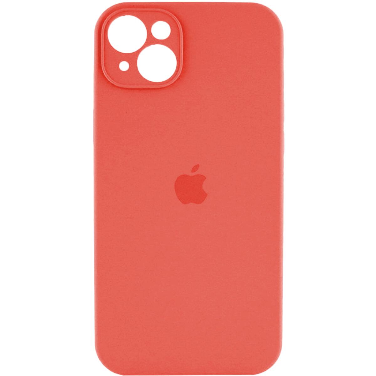 Чохол для смартфона Silicone Full Case AA Camera Protect for Apple iPhone 15 18, Peach