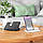 Бездротовий зарядний пристрій BOROFONE BQ26 Best 3-in-1 wireless fast charger White, фото 4