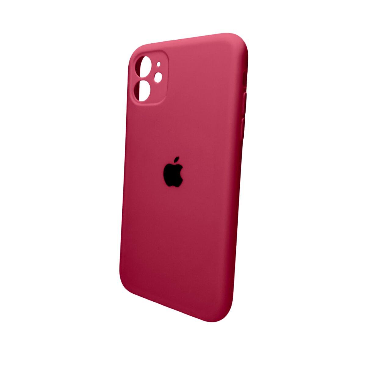 Чохол для смартфона Silicone Full Case AA Camera Protect for Apple iPhone 11 Pro Max кругл 35, Maroon