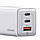 Мережевий зарядний пристрій Usams US-CC180 65W ACC 3 Ports GaN Fast Charger (EU) -- Sandru series White, фото 3