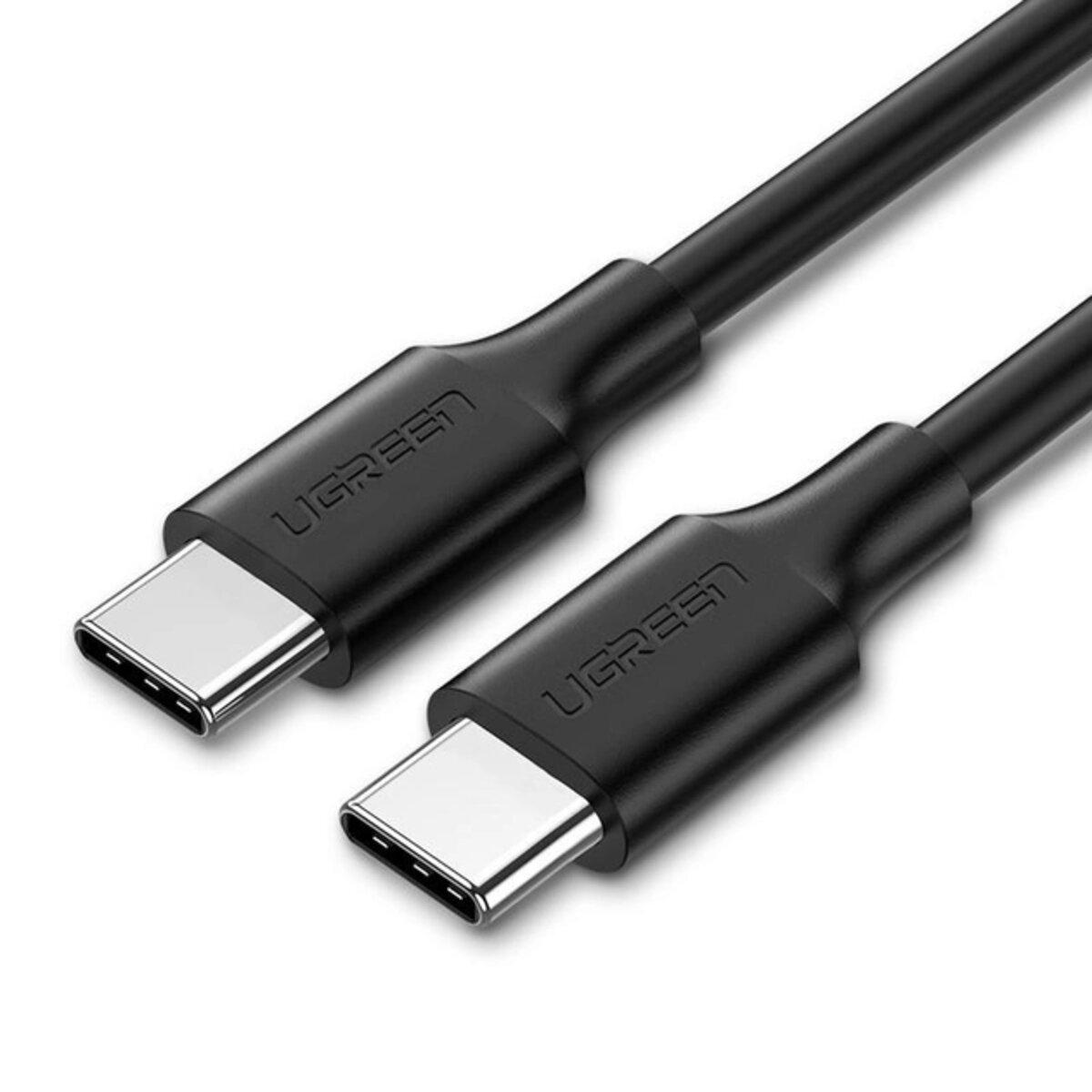 Кабель UGREEN US286 USB 2.0 Type C to Type C Cable Nickel Plating 1.5m (Black) (UGR-50998), фото 1