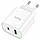 Мережевий зарядний пристрій HOCO C80A Plus Rapido PD20W+QC3.0 charger White, фото 3