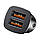 Автомобільний зарядний пристрій Baseus Square metal A+A 30W Black, фото 5