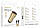 Автомобільний зарядний пристрій BOROFONE BZ19 Wisdom dual port car charger set(Type-C) Gold, фото 4