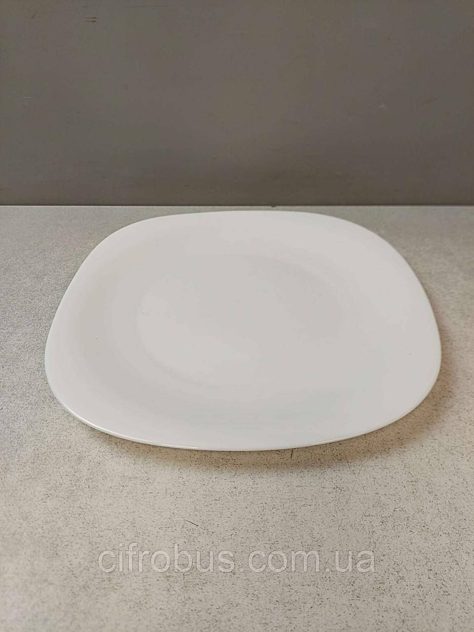 Тарілка Б/У Тарілка обідня Luminarc Carine White квадратна 30 см, фото 1