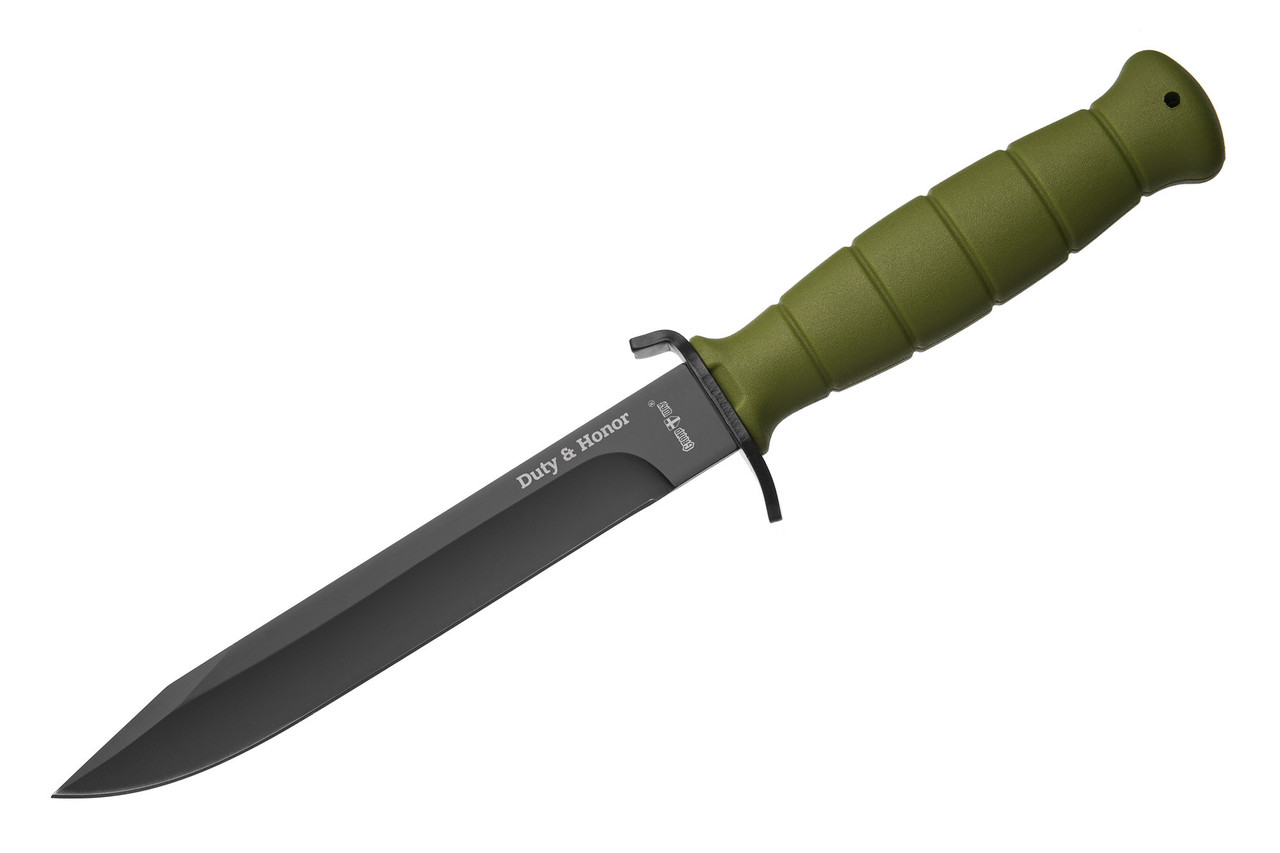 Ніж нескладний тактичний із чохлом 293 мм Гранд Презент 1168 Green