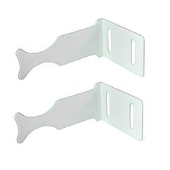 Комплект кронштейнів радіатора CRISTAL NR-1012W кутовий білий 100x77x47мм (пар.2шт.) (000027651)