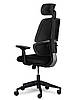 Офісне ортопедичне комп'ютерне крісло Mealux Leo Air Black, фото 8