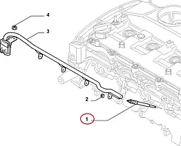 Свічка розжарювання на Fiat Ducato 250, Peugeot Boxer 3, Citroen Jumper 3 (2006-2011) 2.2, 9659279280, 596088