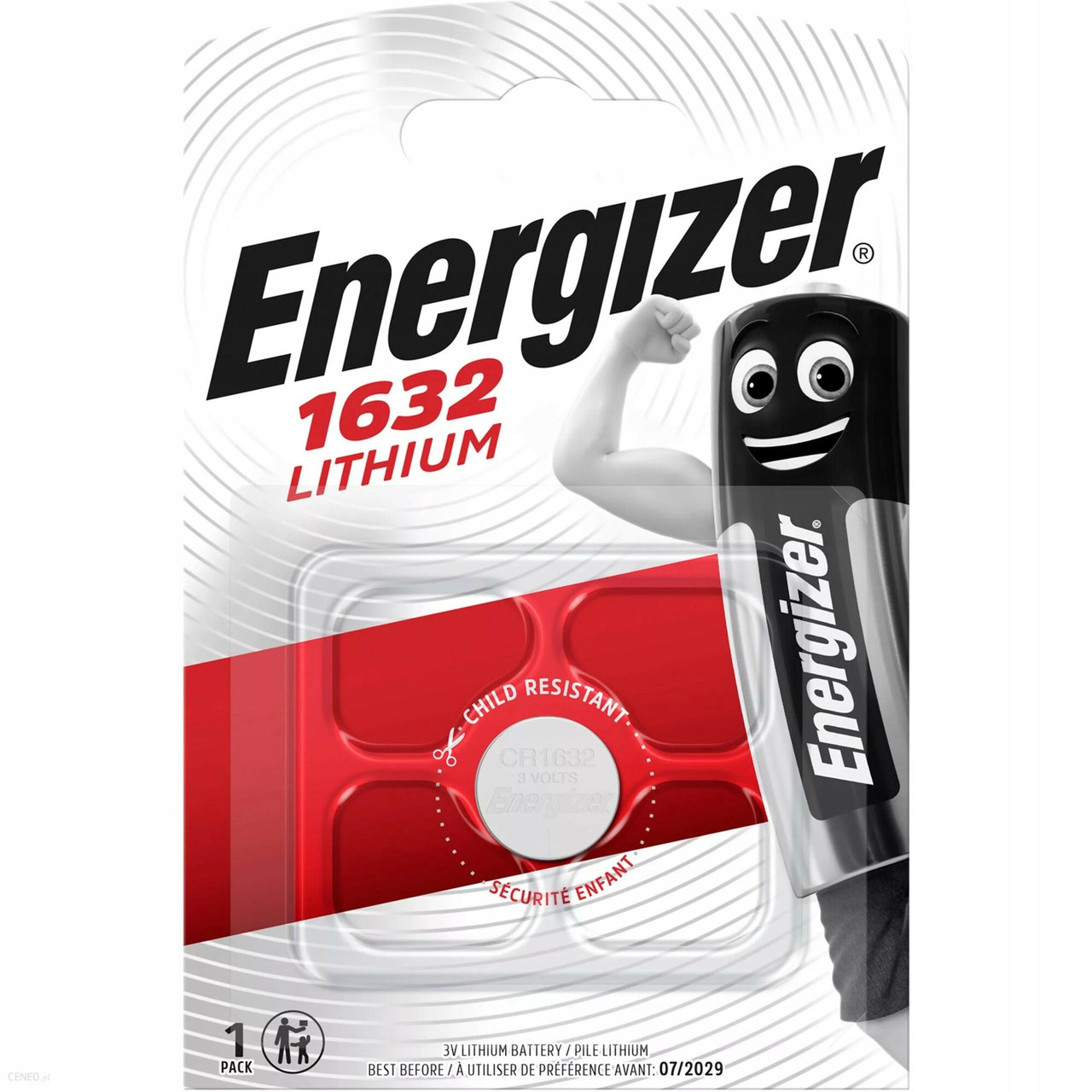 Батарейка Energizer CR1632 (ціна за 1 шт)
