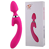 Універсальний вібратор мікрофон, Двосторонній вібромасир вагінально-кліторальний, Інтимні іграшки, фото 4