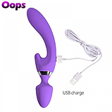 Універсальний вібратор мікрофон, Двосторонній вібромасир вагінально-кліторальний, Інтимні іграшки, фото 7