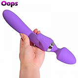 Універсальний вібратор мікрофон, Двосторонній вібромасир вагінально-кліторальний, Інтимні іграшки, фото 9