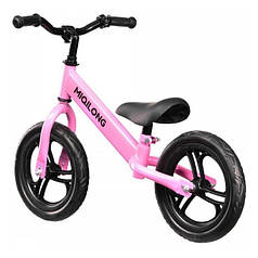 Біговел дитячий на 3 роки Miqilong SC 12" рожевий (Niz15437)
