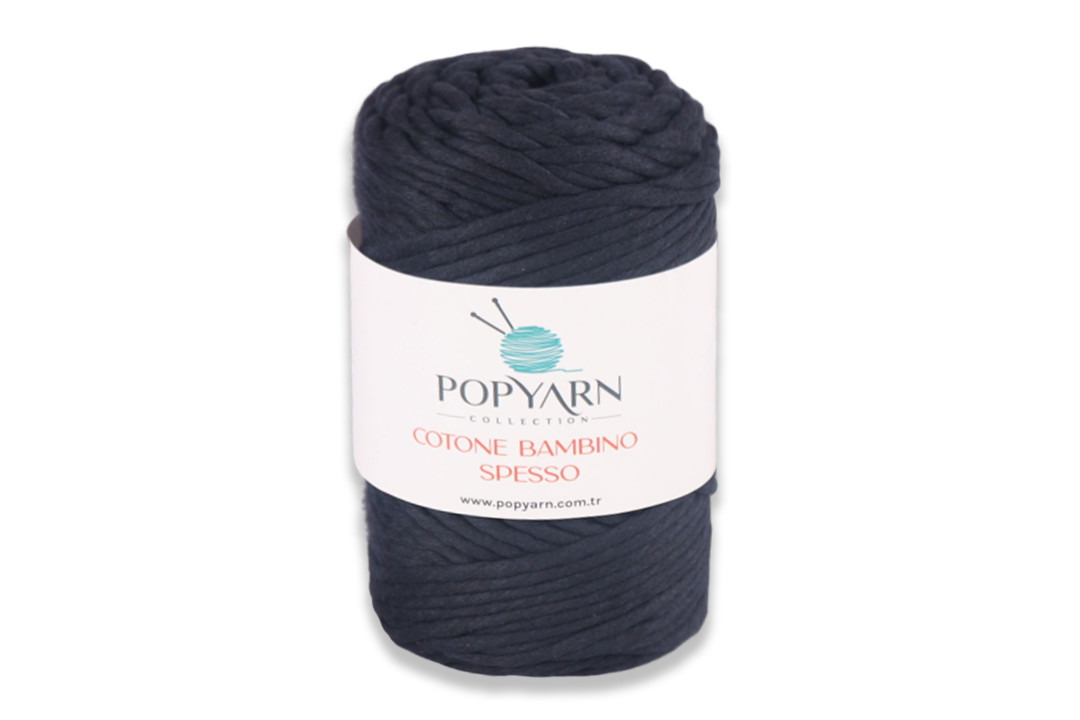 Popyarn Cotone Bambino Spesso, Темно-синій No227