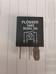 Реле електромагнітне 39.3787-10 24В 12А 4-х контактна