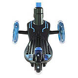 Самокат триколісний з колесами що світяться Neon Glider Air синій (SHiz15472), фото 3