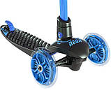 Самокат триколісний з колесами що світяться Neon Glider Air синій (SHiz15472), фото 5