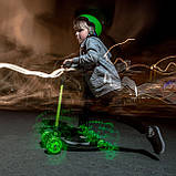 Самокат триколісний з колесами що світяться Neon Glider Air зелений (SHiz15471), фото 3