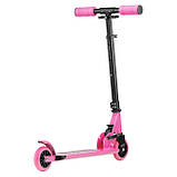 Самокат для дівчинки від 3-х до 7 років Miqilong Cart рожевий (SHiz15465), фото 4