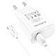 Комплект швидкого заряджання 18W Borofone BA66A QC3.0 + кабель Type-C Мережевий зарядний пристрій, білий, фото 6