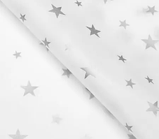 Папір тиш'ю з принтом "Срібні зірки", 20 аркушів