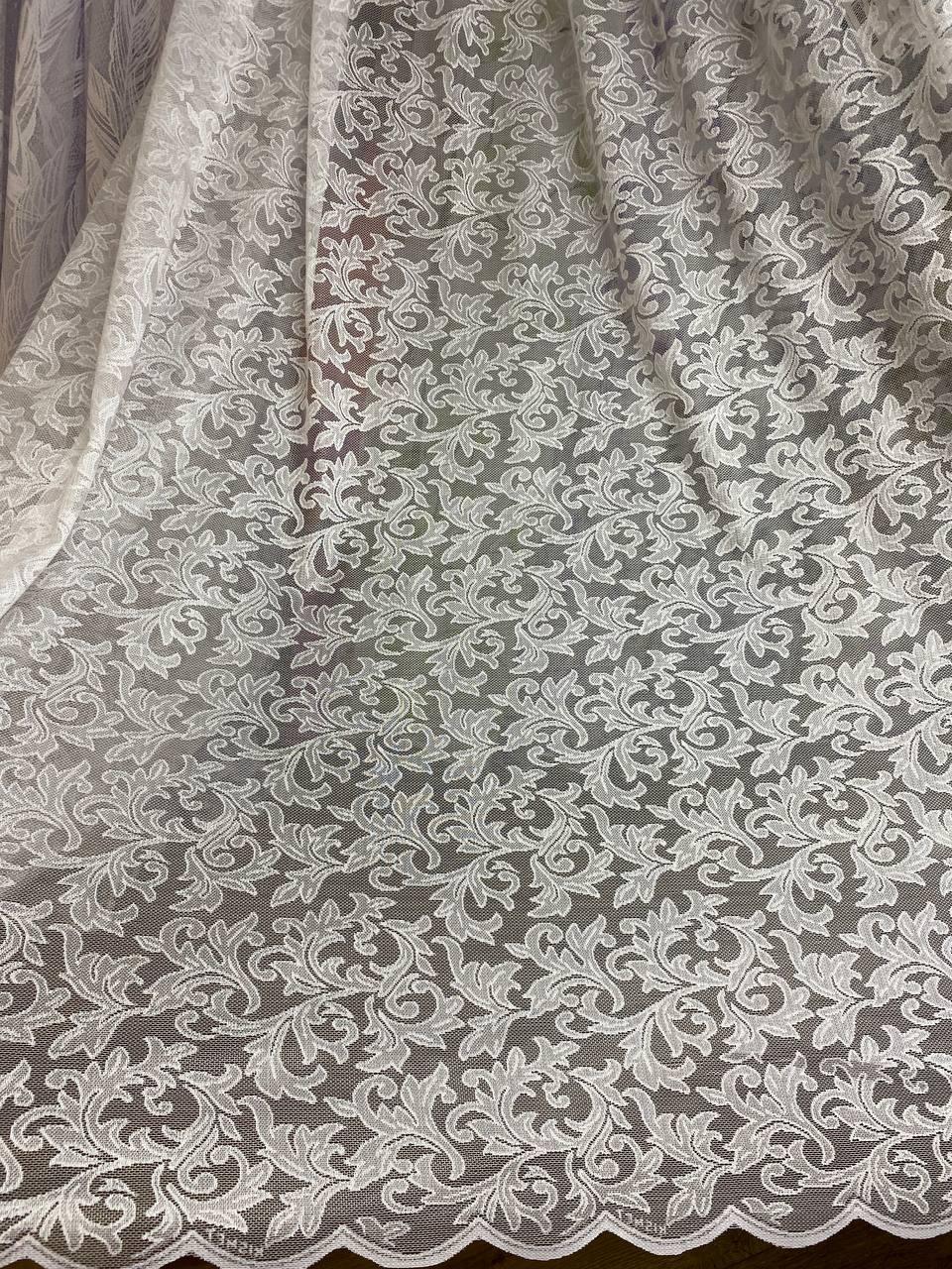 Тюль жакард заввишки 2,8м. біла
