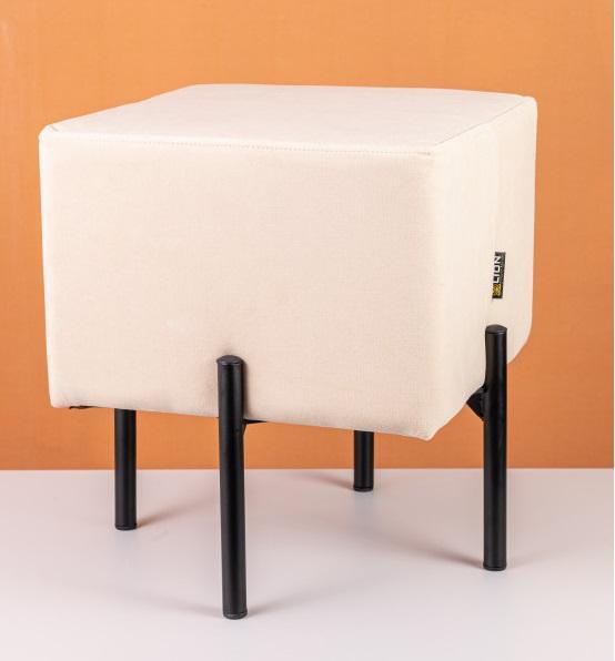 Пуф Монте з металевими ніжками в кімнату  пуфи пуфіки  банкетка в коридор 390х390х390 мм, металева ніжка 220мм.