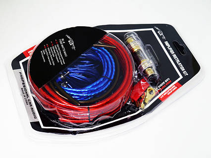 Комплект дротів для встановлення під'єднання активного сабвуфера підсилювача в машину BL-8, фото 1