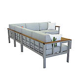 Меблі для тераси «Freedom Life» ГРЕЙ. Комплект для відпочинку від Mix-Line., фото 4