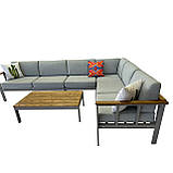 Меблі для тераси «Freedom Life» ГРЕЙ. Комплект для відпочинку від Mix-Line., фото 2