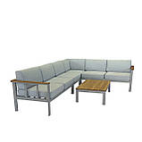 Меблі для тераси «Freedom Life» ГРЕЙ. Комплект для відпочинку від Mix-Line., фото 3